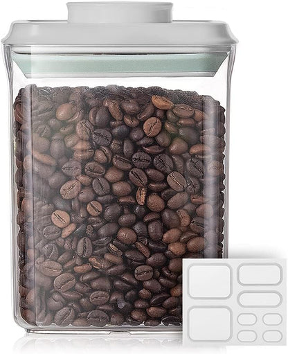 Ankou Airtight Food Storage Container Sets with Lids 6Pcs Pop Containers for Kitchen Pantry Organization BPA-Free Stackable Kitchen Storage Containers for Cereal Flour Sugar (0.5, 1.2, 1.8qt)*2