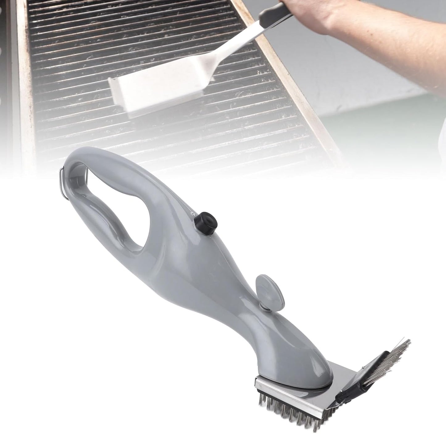 Barbeque Grill Steam Brush, Portable Deep Cleansing BBQ Grill Brush for Outdoor Grill, Stainless Steel Steam Clean Grill Brush, Barbecue Cleaner for Steel Cast Iron Ceramic Grills