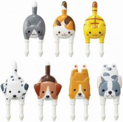 Torune 7-Piece Cat & Dog Food Picks for Bento Boxes, Original Version, BPA Free, Dishwasher Safe