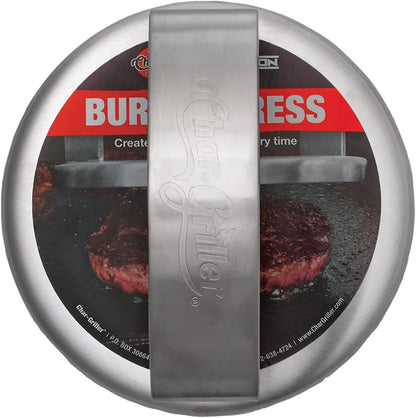 Char-Griller 8813 Flat Iron Griddle Burger Press Outdoor Kitchen Accessory