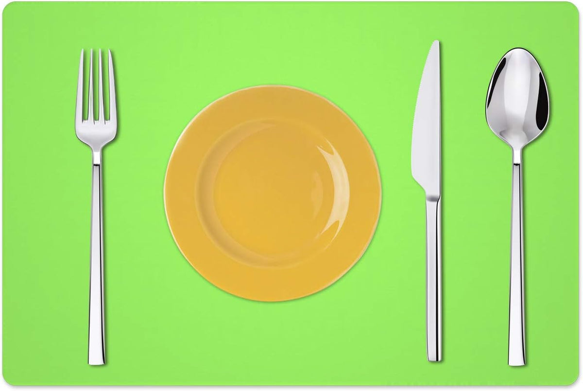 Silicone Placemats, Food-Grade Non-Slip Waterproof, Dining, Stain Resistant, Countertop Protector, Kitchen Counter Mat, Heat Resistant, Baking mat Dishwasher Safe (23.6"×15.7"-1pack, Black)