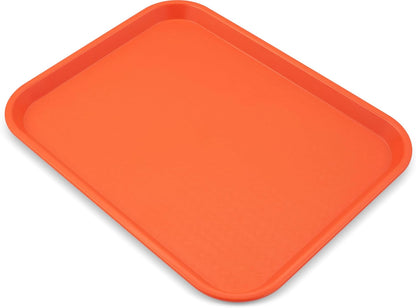 Carlisle FoodService Products Café Cafeteria Tray, Fast Food Tray for Restaurant or Commercial Use, 14" x 18", 1 Count, Black