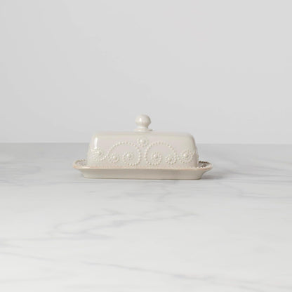 Lenox French Perle Chip and Dip Tray, White -
