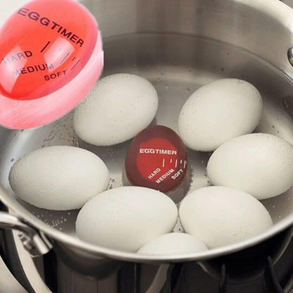 Egg Timer for Boiling Egg, 4 Pack Eco-Friendly Resin Egg Timers, Heat Sensitive Soft Medium Hard Boiled Egg Color Changing Timer Reusable Food Grade Safe Egg Timer Kitchen Gadget Tools, BPA Free