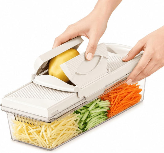 Safe Mandoline Slicer For Kitchen, 5-Setting Adjustable Vegetable Slicer