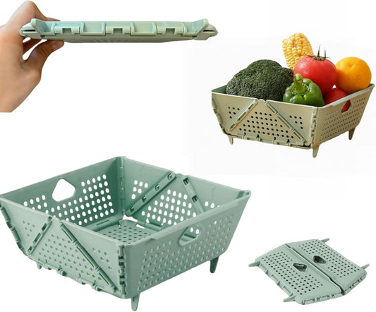 Small Collapsible Kitchen Colander and Strainer (1pcs) | Foldable Space-Saving