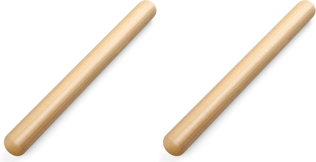 LorisArm 11.5-inch Wooden Rolling Pin for Baking, Natural Wood Dough Roller