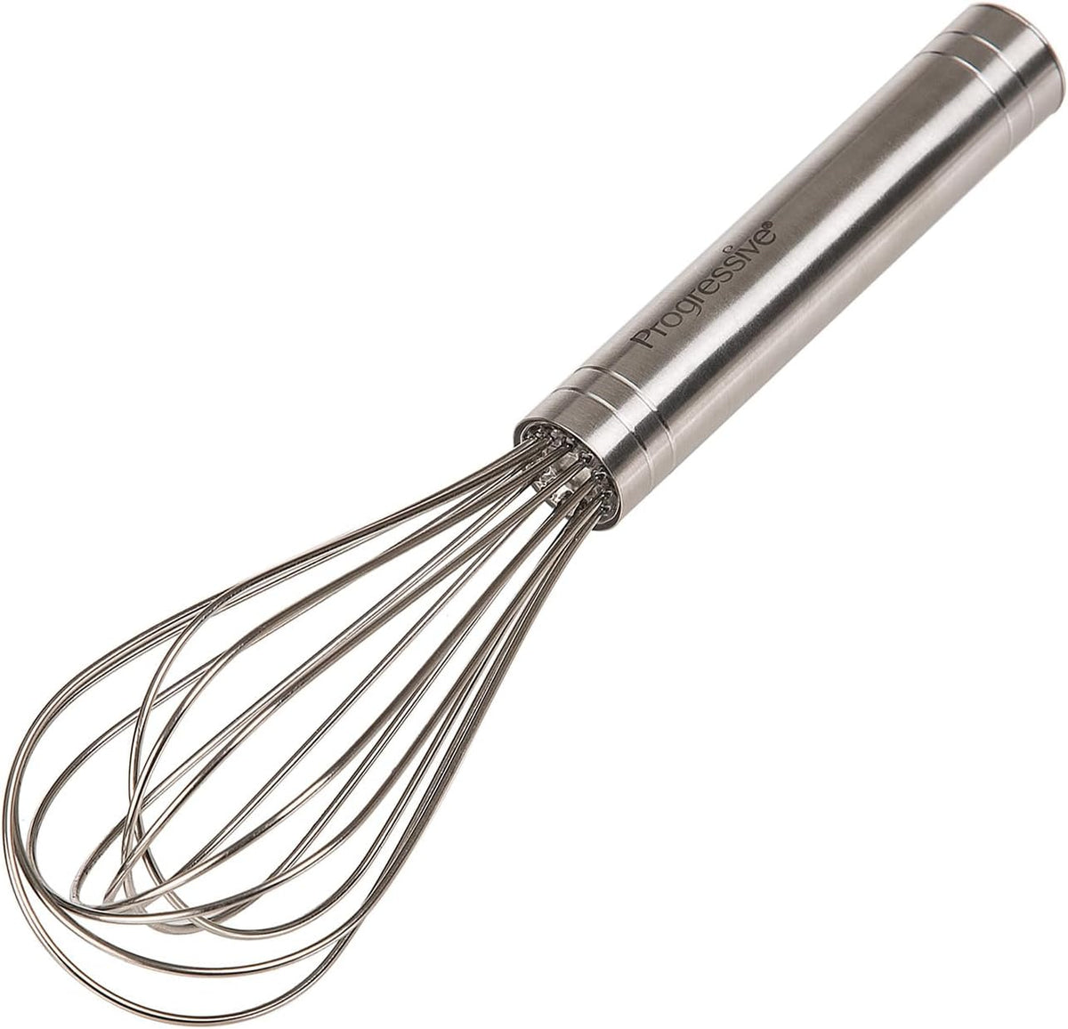PrepWorks 10 Inch Fat Whisk - Stainless Steel Whisk for Mixing, Beating, and Stirring Sauces, Batter, and More