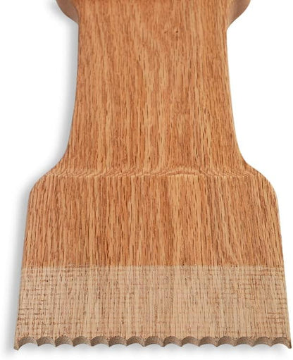 CONSDAN Wood Grill Scraper, Soild Oak Wooden Grill Brush, Grill Scraper for Outdoor Grill, Bristle Free Grill Scrapers, Grill Grate Cleaner Safe Wood Grill Brusher