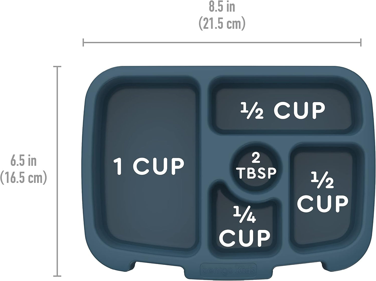 Bentgo® Kids Prints Tray with Transparent Cover - Reusable, BPA-Free, 5-Compartment Meal Prep Container with Built-In Portion Control for Healthy Meals At Home & On the Go (Mermaids in the Sea)