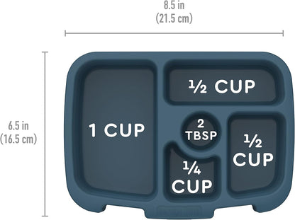 Bentgo® Kids Prints Tray with Transparent Cover - Reusable, BPA-Free, 5-Compartment Meal Prep Container with Built-In Portion Control for Healthy Meals At Home & On the Go (Mermaids in the Sea)