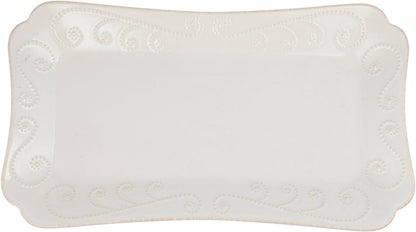Lenox French Perle Chip and Dip Tray, White -
