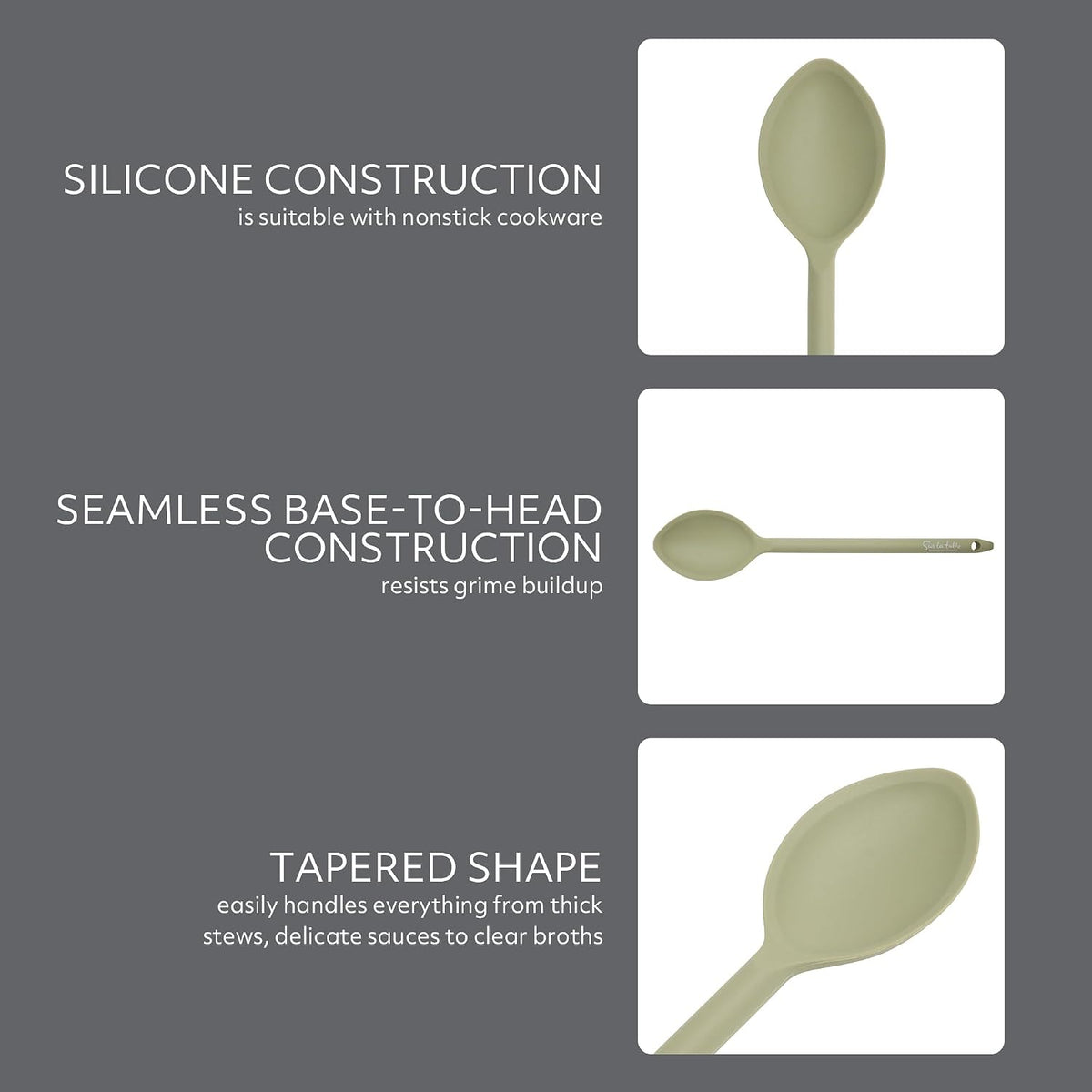 Sur La Table Kitchen Essential Mealcraft Silicone Spatula - Juniper Green