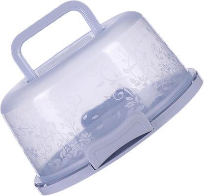 Cake Carrier, Cake Carrier With Lid And Handle, 10x8.6x4.9 Inches, Transparent Dome Reusable Airtight Box, Reusable, Portable, Microwaveable, Dishwasher Safe