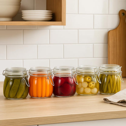 Spice Jars Set of 6, 4 oz Glass Spice Jars with Airtight Lids and Labels, Small Seasoning Jars for Spices, Herbs, Kitchen Spice Organizer