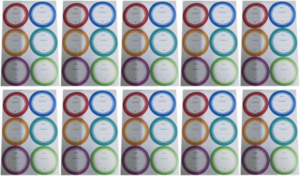 Waterproof Removable Date Labels for Food Storage 60pcs Blank Bottle and Kitchen Label Stickers Portable Handwriting for Pantry and Office Use