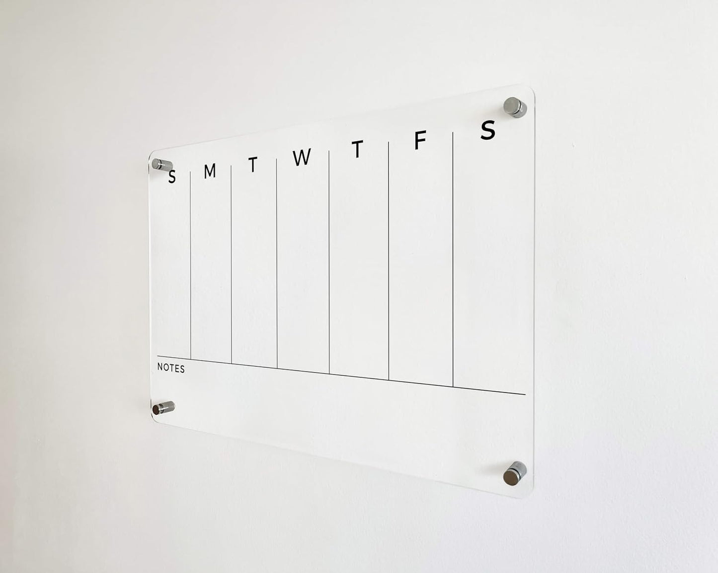 WEEKLY Wall Board Acrylic Calendar - Personalized Planner 2026, Personalized Dry Erase Board, Horizontal Wall Monthly and Weekly Calendar, New Home Gift, Housewarming Gift, Goals, To Do