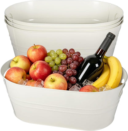 4-Pack 4 Gallon Drink Buckets,Ice Bucket,Beverage Buckets for Party