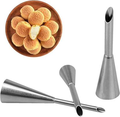 4B Piping Tip Set, Open Star Frosting Tips for Cake Decorating, 3 Pcs