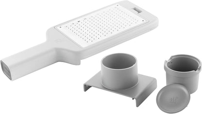 ZWILLING Z-Cut Multifunctional Grater, Mandoline, Faster Grating Technology, Zester, Rasp Grater, Slicer, Finger Guard, Grey