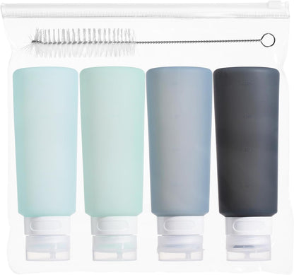MICEBAY 2 oz Condiment Squeeze Bottles, Leakproof Salad Dressing Container