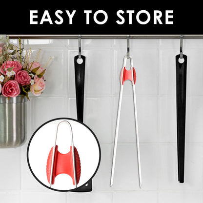 Gutsdoor 8 Inch Plating Tweezers Stainless Steel Precision Culinary Tweezer Silver Kitchen Straight Tweezers Tongs