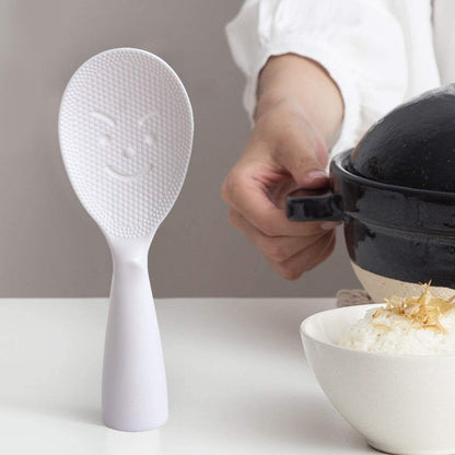 MIZORLIE Rice Paddle Tool, Non-Stick Rice Spoon, 2 Pack, White