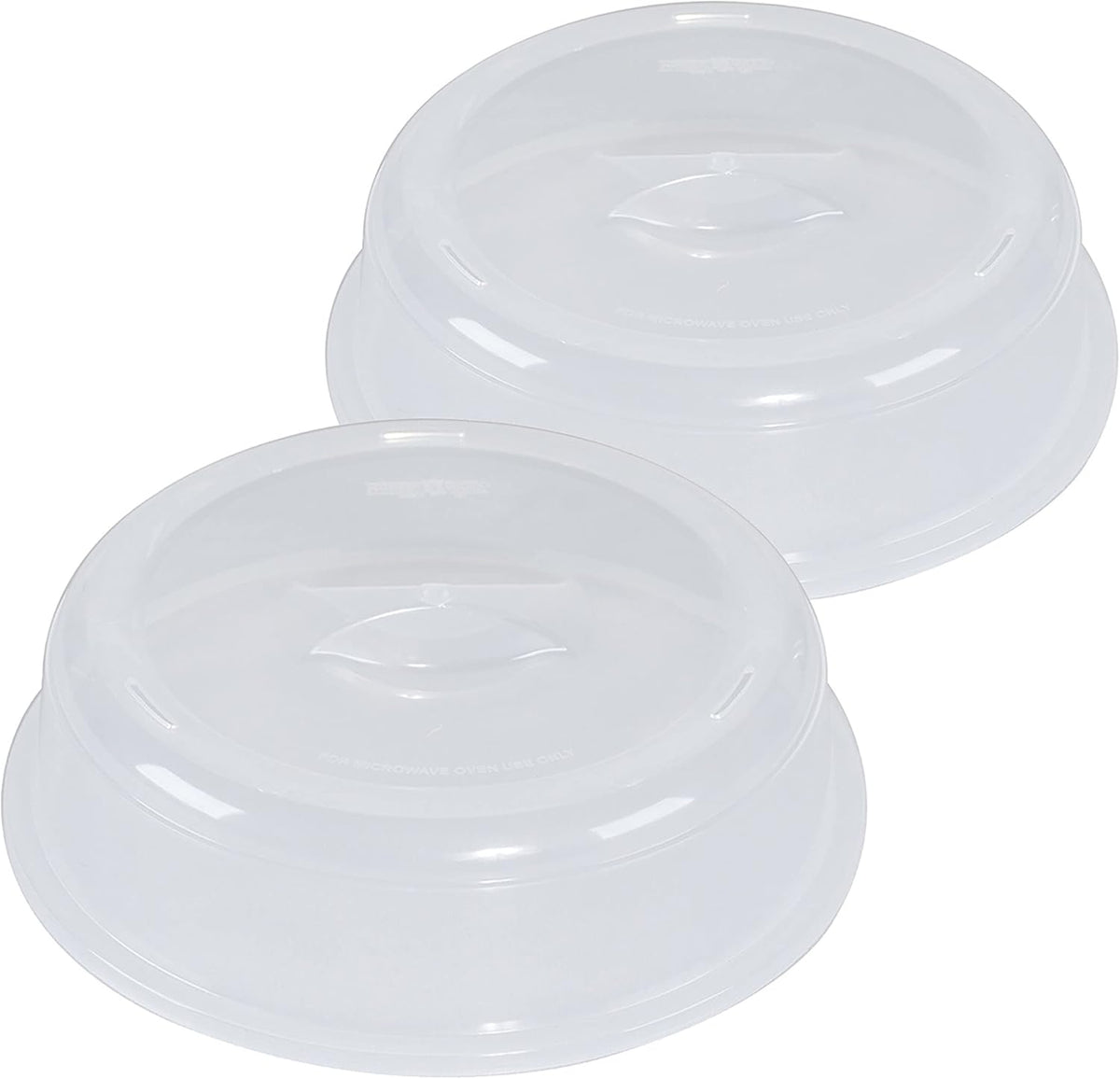 Nordic Ware BPA-free and Melamine Free Plastic Splatter Microwave Cover, 10-Inch (Set of 2), Clear