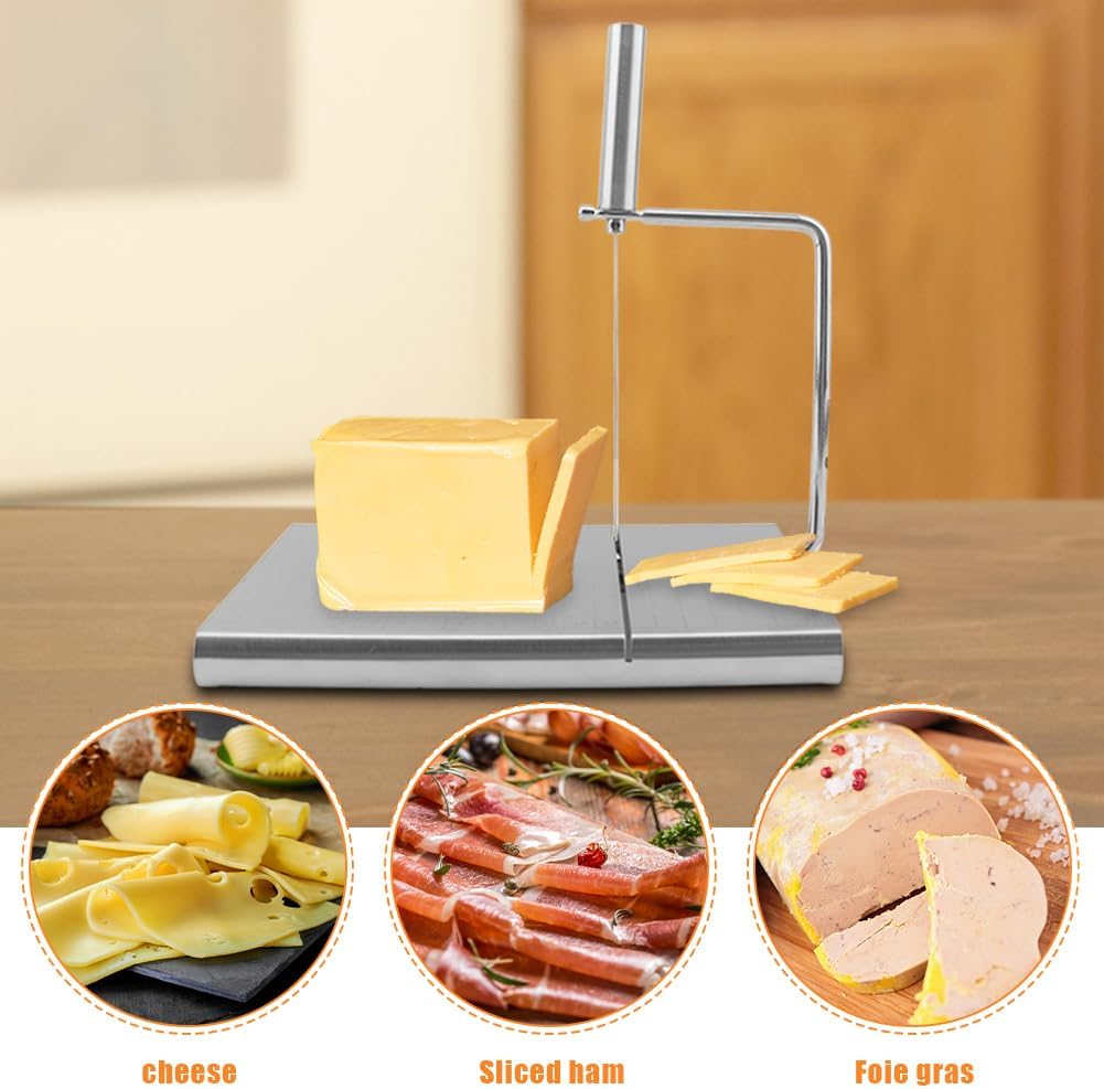 Cheese Slicer Graduated Board + 6 Extra Replaceable Wires