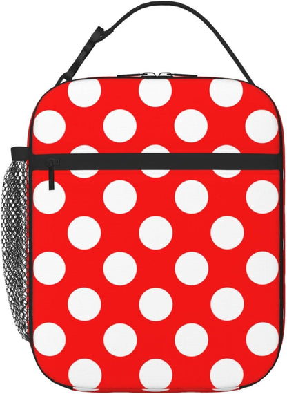 70s Retro Mushroom Floral Insulated Lunch Bag Reusable Cooler Lunch Box Portable Leakproof Thermal Container Tote Bags for Girls Boys School Travel
