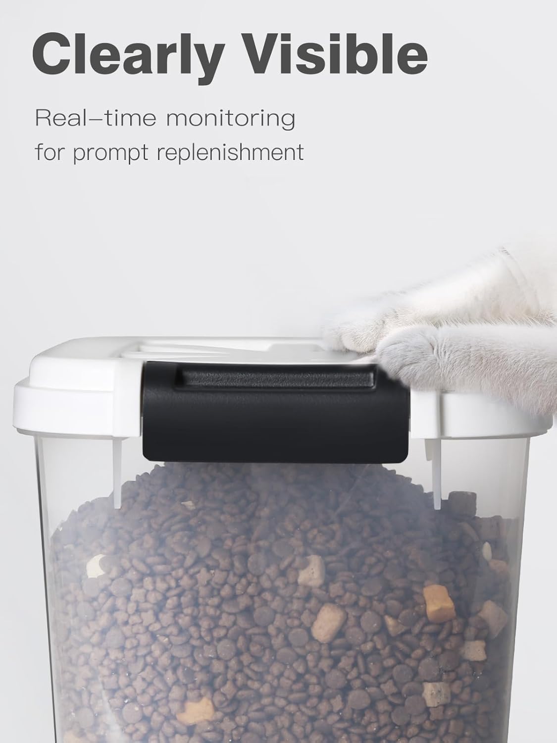 LivLab Mker Dog Food Storage Container - 6L/6KG/10LBS Pet Food Storage Containers With Lids & Scooper, BPA Free Airtight Storage Containers Store Dry Food For Kitchen Pantry