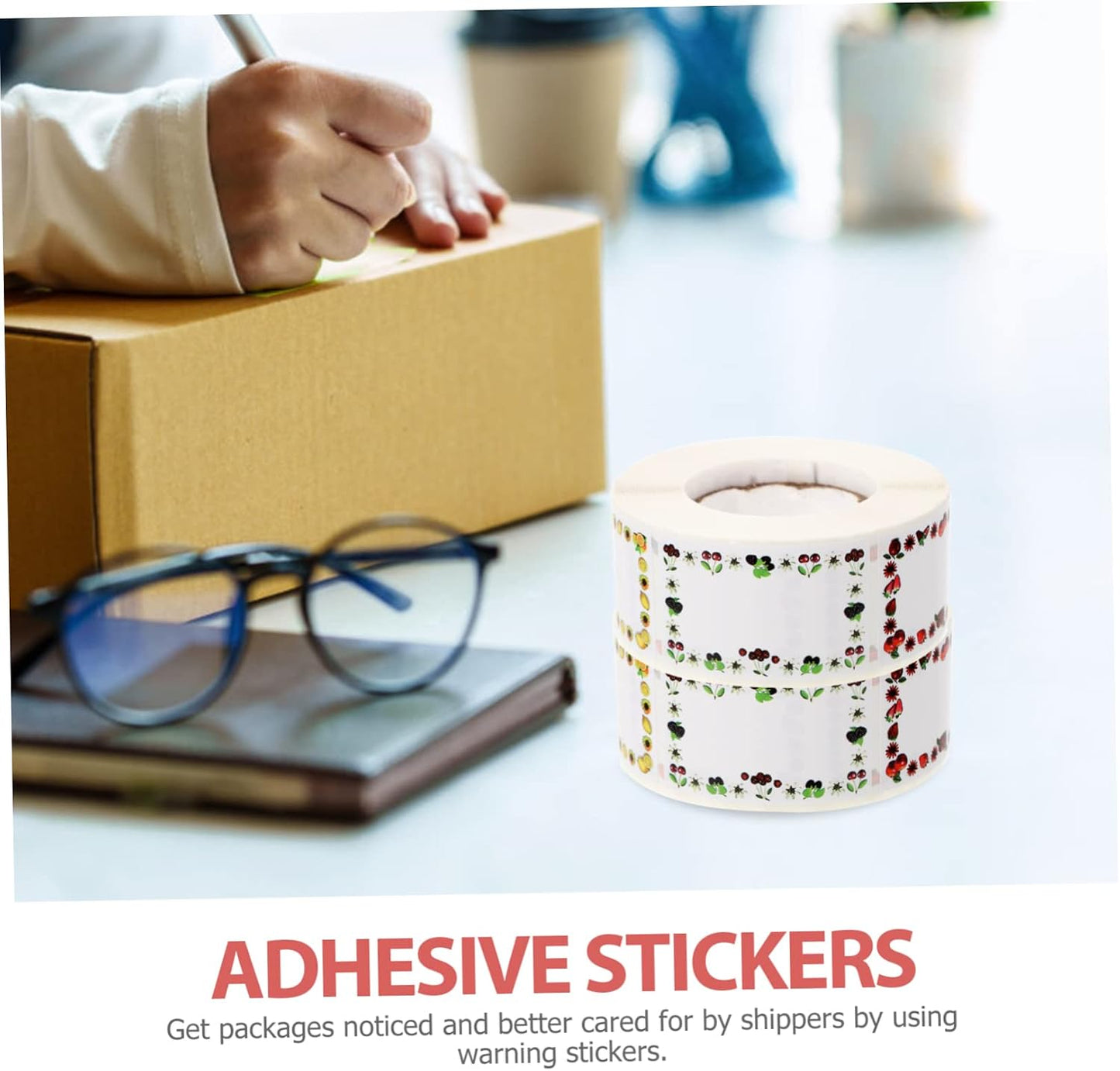 ARTIBETTER Waterproof Fruit Date Stickers 500 Sheets Removable Adhesive Labels for Food Storage Oil Resistant Multi-Function Label Stickers for Home and Office Use