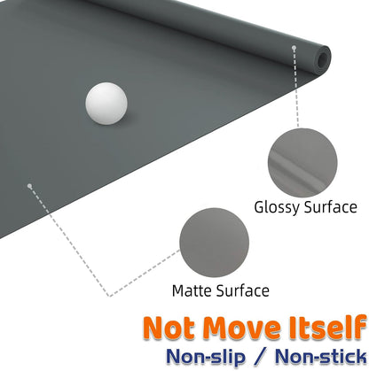 Warome Silicone Mat,78.7”x 23.6” Heat Resistant Mats for Countertop,Extra Large Countertop Protector Mat, Multi-functional Cuttable Kitchen Counter Mat, Silicone Mats for Kitchen Counter/Crafts- Grey
