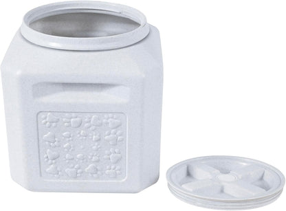 Vittles Vault Traditional Pet Food Storage Container For Dog Kibbles/Bird Seed/Oatmeal/Rice/Flour/Cereal, BPA Free Plastic, Sealed Airtight For Cat Food, Up To 30 lb, Made in USA, With Scoop, Gray