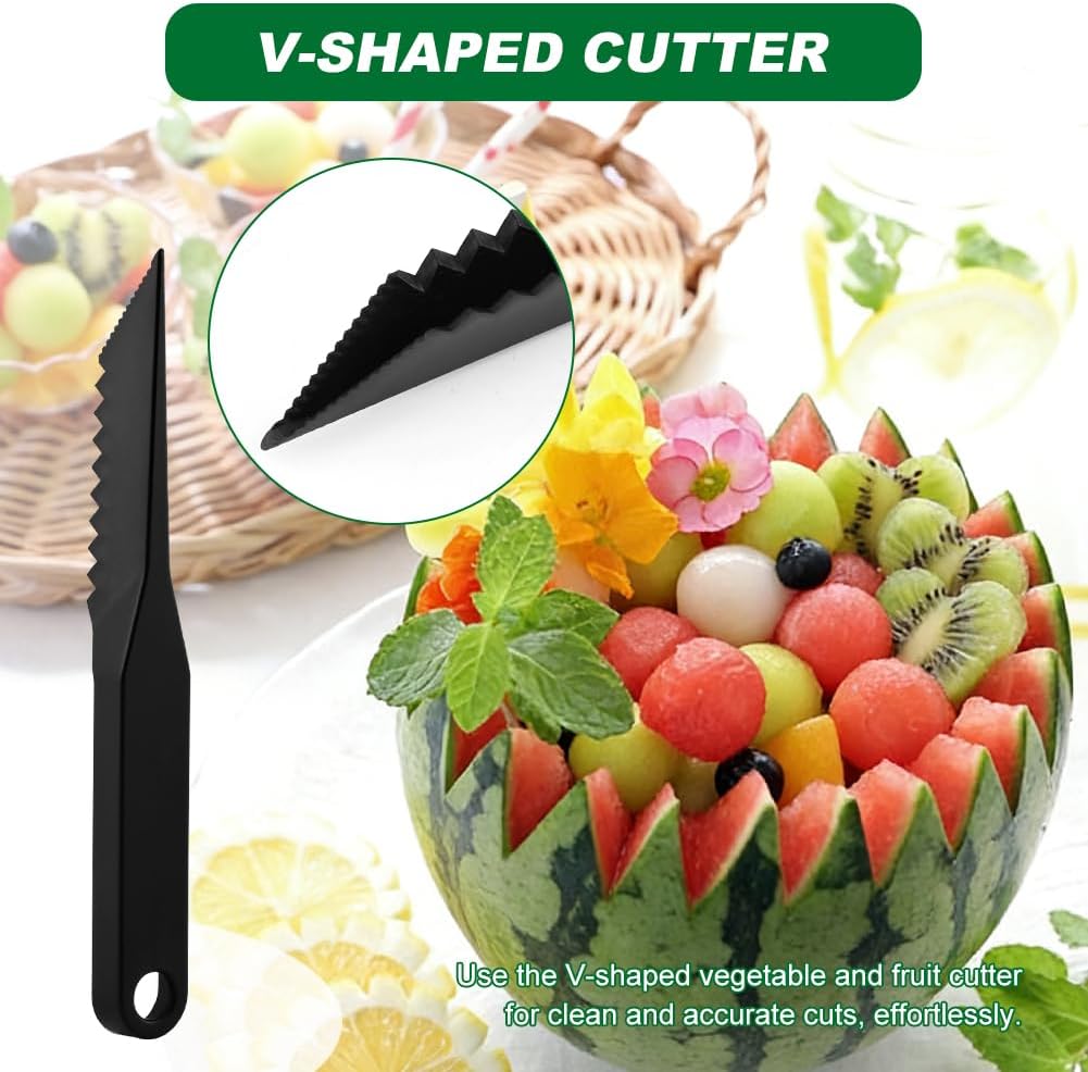 Kitchen Spiral Cutter and V-Shaped Carving Tools, Potato Spiral Cutter