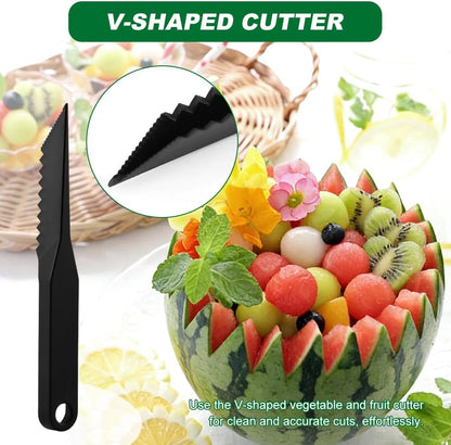 Kitchen Spiral Cutter and V-Shaped Carving Tools, Potato Spiral Cutter