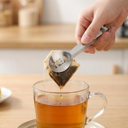 Tea Bag Squeezer, 2 Pcs Stainless Steel Tea Tongs, Teabag Filter