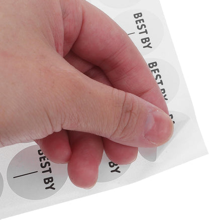 10 Sheets Removable Food Date Labels,1 Inch Best by Labels, Freezer Date Stickers, Waterproof Food Storage Stickers Easy Clean No Residue, 30pcs/Sheet