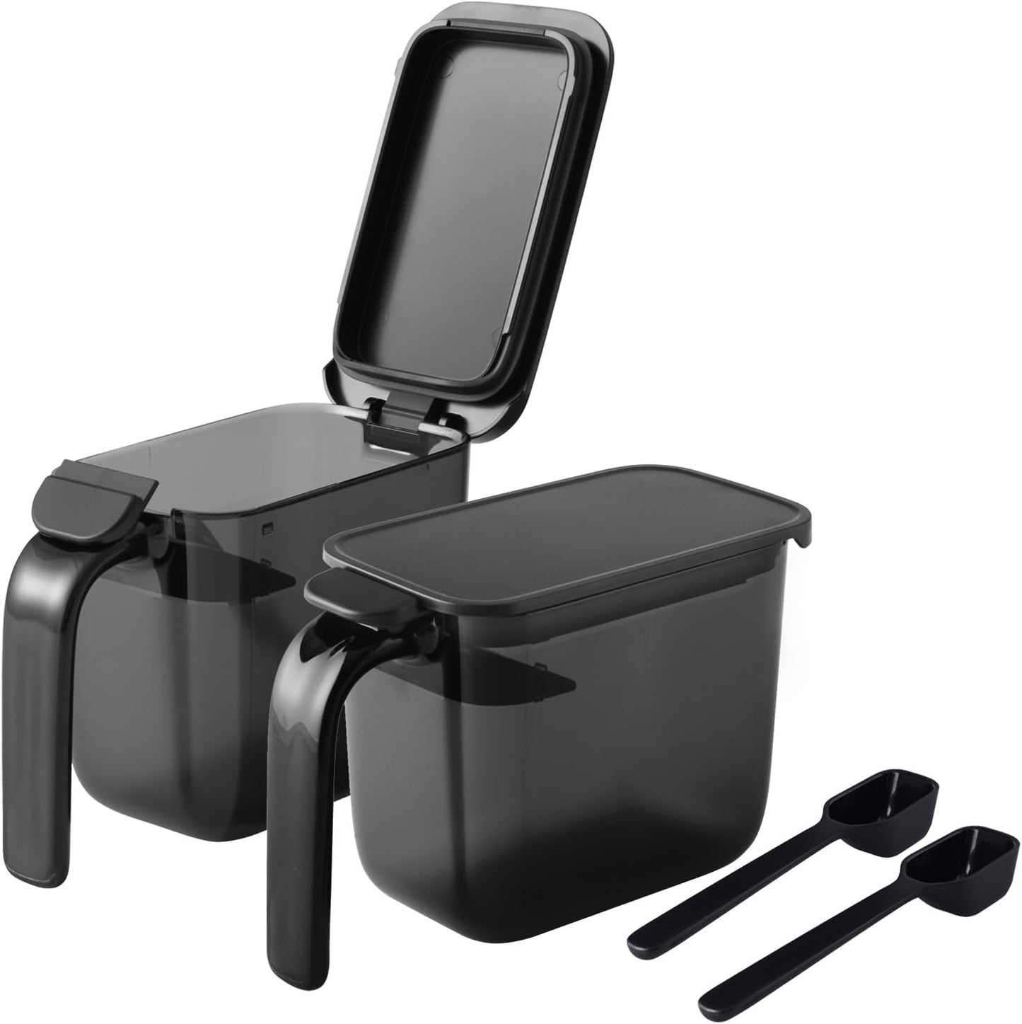 Marna K749BK 2-Tier Slim Black Condiment Rack, Good Lock Container, Steel, 5.6 x 4.6 x 5.6 in, 6.6 lbs