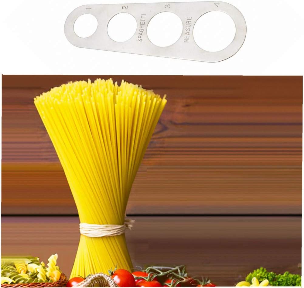 Stainless Steel Spaghetti Measure Tool, 4 Serving Portion Control Cooking Tools, Noodles Pasta Portion Control Gadgets (2 Pack)