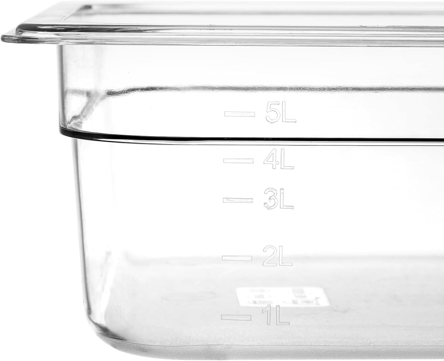 Bekith 2 Pack Plastic Food Pans with Lids, Half Size 4 Inch Deep, Stackable Clear Food Pans for Commercial Kitchen Restaurant Food Prep, Freezer-Safe