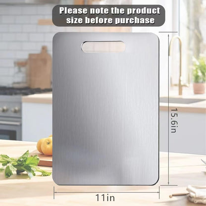 Titanium Cutting Board, 3 PCS Titanium Cutting Boards for Kitchen, Non Toxic, Double-Sided Food Grade Chopping Board for Outdoor Camping(15.6" x 11", 13" x 9.3", 11.8" x 7.8")