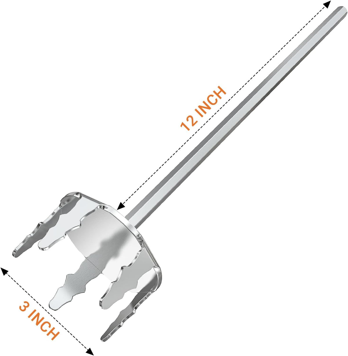 Onlyfire 4 Inch Stainless Steel Pork Puller, Upgraded Ultra-Sharp