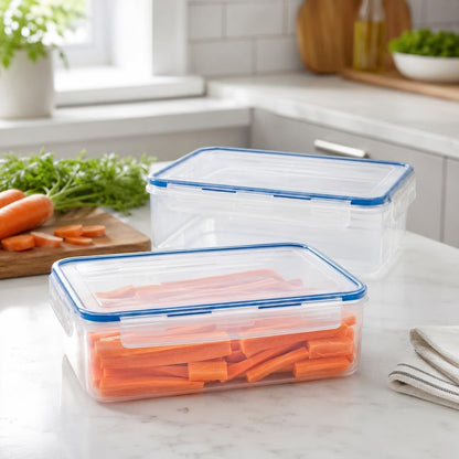 Tribello 250 oz Extra Large Airtight Food Storage Containers with SnapTight Lids – Clear, Stackable, BPA-Free Meal Prep Containers for Kitchen, Freezer & Pantry Storage