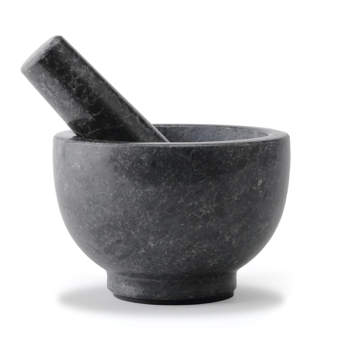 Koville Luxury Marble Mortar and Pestle Set, 7"-4cups Grinder Bowl for Guacamole, Salsa, Pill Crusher, Spice, Herb, Garlic, Nut, Heavy Duty Grinder for Kitchen