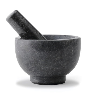Koville Luxury Marble Mortar and Pestle Set, 7"-4cups Grinder Bowl for Guacamole, Salsa, Pill Crusher, Spice, Herb, Garlic, Nut, Heavy Duty Grinder for Kitchen