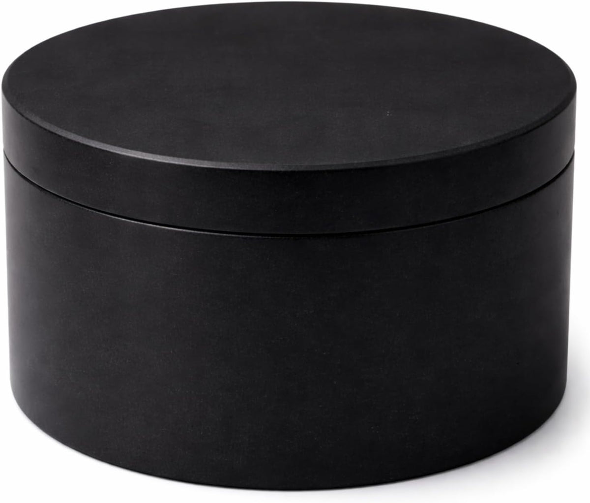 Round Marble Salt Box With Lid, 3.5" x 2"