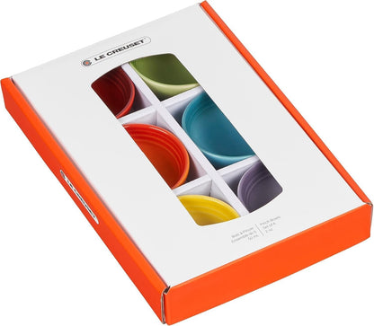 Le Creuset Stoneware Set Of 6 Vancouver Pinch Bowls, Pastel Multi Color