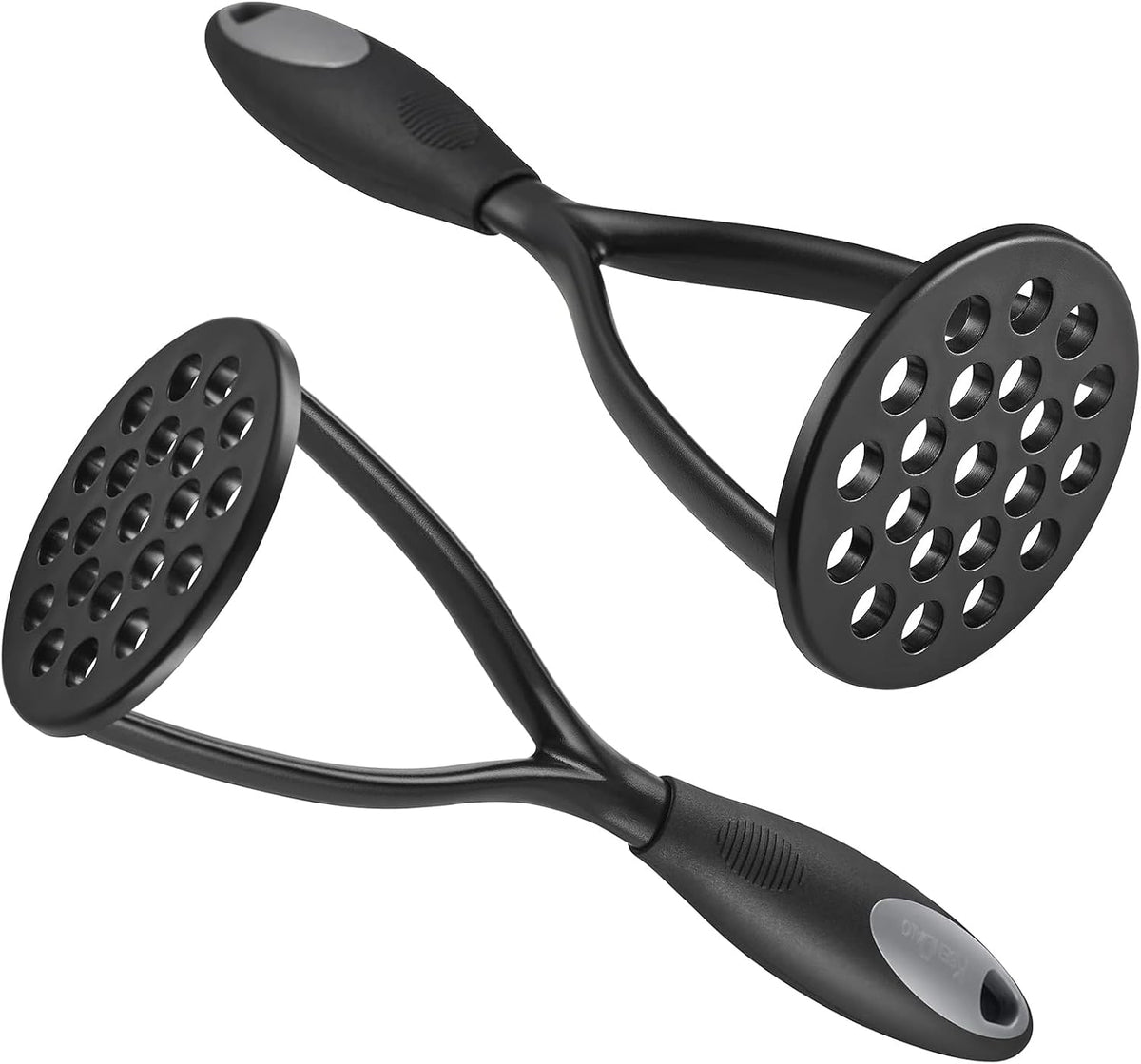 KSENDALO Potato Masher, Thick Nylon Blade Non-Scratch Masher