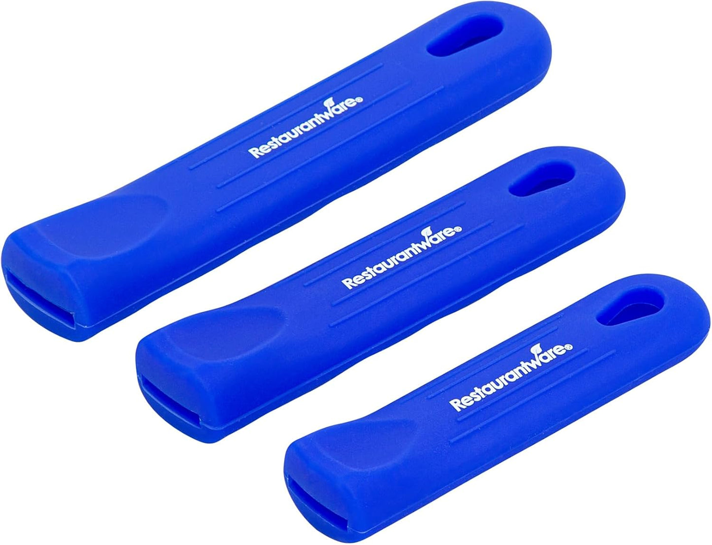 Restaurantware Silicone Pan Handle Cover Set 1-Count Heat-Resistant Removable Pan Handle Grips, Ergonomic Non-Slip Green Handle Protectors for Fry Pans and Sauce Pans